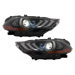 Faros LED para Ford Mustang VI Facelift 18-2023 Negro Señal Dinámica RGB DRL-image-6107456
