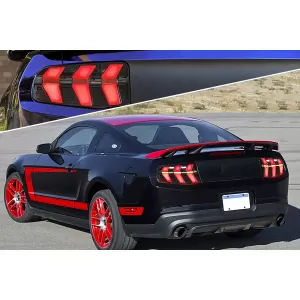 LED hátsó lámpák Ford Mustang V facelift előtti (2010-2012) füstös, 7 mód, dinamikus szekvenciális irányjelzővel-image-6107278