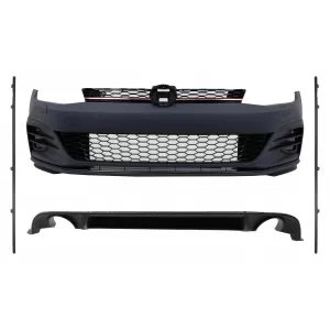 image-17-Bodykit für VW Golf 7.5 Facelift Hatchback 17-20 GTI Design Stoßstange Kühlergrill Seitenschweller