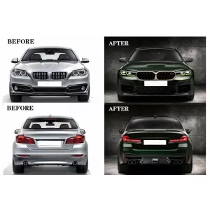 Body Kit Hood para BMW Serie 5 F10 10-17 Conversión a G30 LCI M5 Diseño Guardabarros-image-6354044