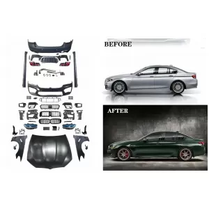 Body Kit Hood para BMW Serie 5 F10 10-17 Conversión a G30 LCI M5 Diseño Guardabarros-image-6354045