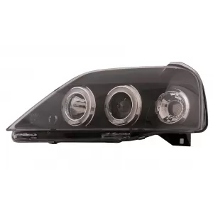 LED Angel Eyes Scheinwerfer für Dacia Logan 2004-2008 Schwarz Headlights-image-6107430