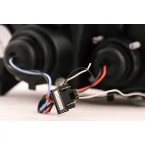 LED Angel Eyes Scheinwerfer für Dacia Logan 2004-2008 Schwarz Headlights-image-6107435