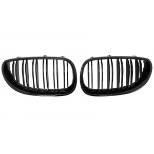 Grile Centrale compatibil cu BMW 5 Series E60 E61 (2003-2010) Negru Lucios M Design-image-6107112