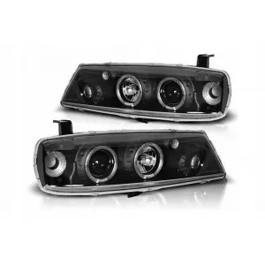 Phares Angel Eyes pour Opel Calibra 08.1990-06.1997 Noir Headlights-image-6329006