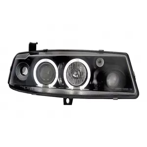 Phares Angel Eyes pour Opel Calibra 08.1990-06.1997 Noir Headlights-image-6329007
