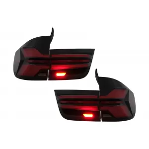 Stopuri LED compatibil cu BMW X5 E70 (2007-2013) Light Bar Upgrade la G05 LCI Design-image-6109827