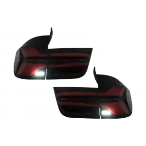 Stopuri LED compatibil cu BMW X5 E70 (2007-2013) Light Bar Upgrade la G05 LCI Design-image-6109830