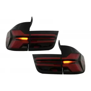 Stopuri LED compatibil cu BMW X5 E70 (2007-2013) Light Bar Upgrade la G05 LCI Design-image-6109832