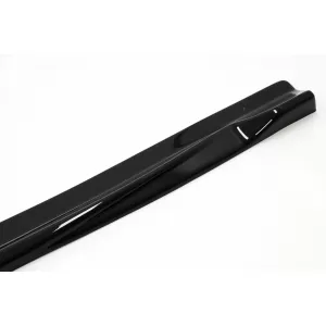 Side Skirts Extension suitable for Mercedes A-Class W176 Sport Line A45 Hatchback (2012-2018) Piano Black-image-6108093