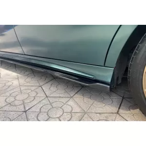 Side Skirts Extension suitable for Mercedes A-Class W176 Sport Line A45 Hatchback (2012-2018) Piano Black-image-6108094