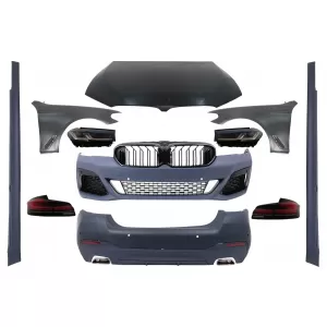 image-40-Kit Carrozzeria Cofano per BMW Serie 5 F10 10-17 Conversione in G30 LCI Design Parafanghi