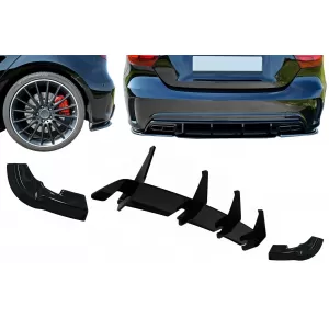image-5-Rear Bumper Diffuser Extensions Splitters suitable for Mercedes A-Class W176 A45 Hatchback (2015-2018)