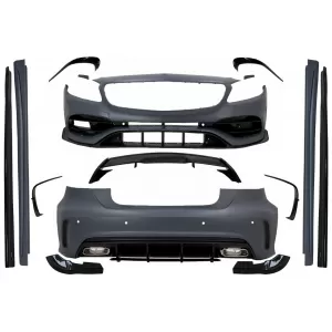image-1-Body Kit per Mercedes A W176 12-18 A45 Look Spoiler Splitter Pinne Aero