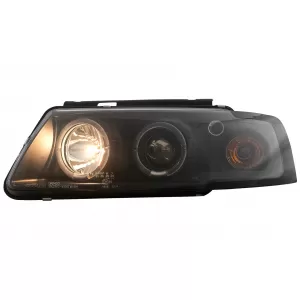 Faros Angel Eyes para VW Passat B5 3B 11.1996-08.2000 Luces Halógenas Negro-image-6111984
