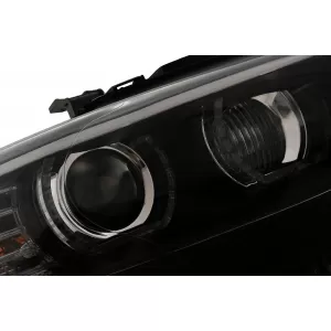 3D LED Angel Eyes Scheinwerfer für BMW 3er E92 E93 2006-2010 mit Xenon Schwarz-image-6109348