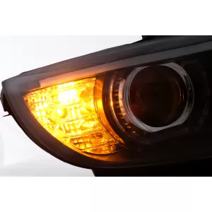 3D LED Angel Eyes Scheinwerfer für BMW 3er E92 E93 2006-2010 mit Xenon Schwarz-image-6109352
