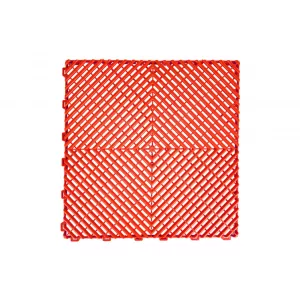 image-1-Garage Interlocking Floor Tiles Warehouse Modular Flooring Red