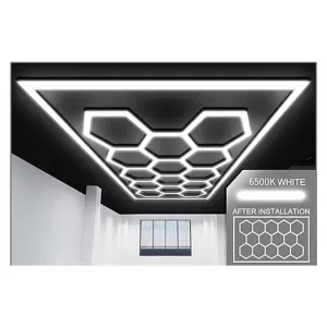 Sechseckiges Wabenlichter Wabendecken Lichtsystem 3,94 x 2,29 m-image-6108419