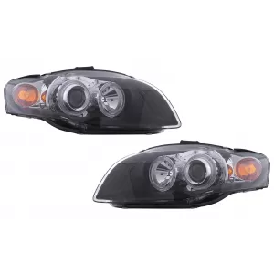 image-68-Angel Eyes Headlights suitable for Audi A4 B7 (11.2004-03.2008) Black