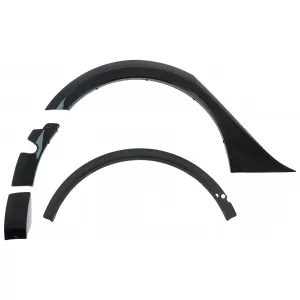 Kit Carrosserie Aero pour Tesla Model 3 17-22 Pare-chocs Diffuseur d'air Passages Roue Noir-image-6110775