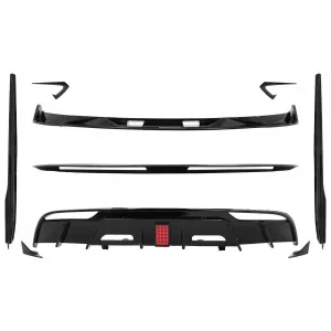 image-23-Aero Body Kit Extension suitable for Tesla Model 3 (2023-up) Bumper Lip Air Diffuser Piano Black