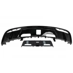 Pachet Exterior Complet de Extensii compatibil cu Tesla Model 3 (2023-up) Prelungire Bara Fata cu Difuzor de aer si Eleron Negru Lucios-image-6110829