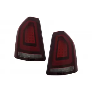 Stopuri LED compatibil cu Chrysler 300 LD Lancia Thema (2011-2014) Rosu cu Pornire Dinamica-image-6110099