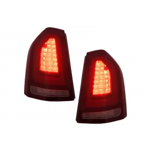 Stopuri LED compatibil cu Chrysler 300 LD Lancia Thema (2011-2014) Rosu cu Pornire Dinamica-image-6110105