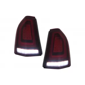 Stopuri LED compatibil cu Chrysler 300 LD Lancia Thema (2011-2014) Rosu cu Pornire Dinamica-image-6110108