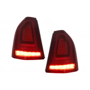 Stopuri LED compatibil cu Chrysler 300 LD Lancia Thema (2011-2014) Rosu cu Pornire Dinamica-image-6110111
