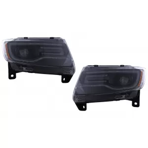 LED Headlights suitable for Jeep Grand Cherokee IV WK2 (2011-2013) Dynamic Turning Lights