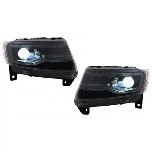 LED Headlights suitable for Jeep Grand Cherokee IV WK2 (2011-2013) Dynamic Turning Lights