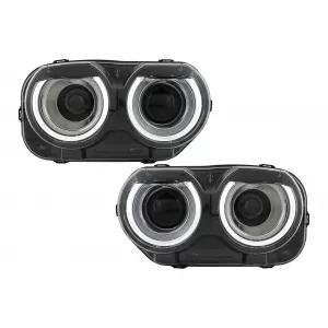 image-1-LED Headlights suitable for Dodge Challenger (2015-2023) Black