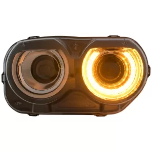 LED Headlights suitable for Dodge Challenger (2015-2023) Black RGB Lights