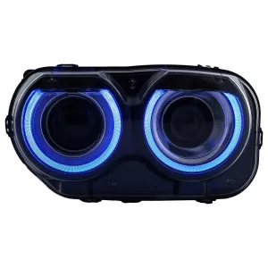 LED Headlights suitable for Dodge Challenger (2015-2023) Black RGB Lights