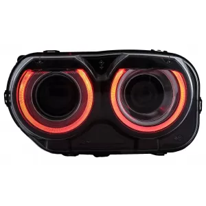 LED Headlights suitable for Dodge Challenger (2015-2023) Black RGB Lights