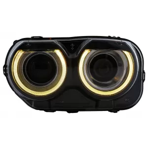 LED Headlights suitable for Dodge Challenger (2015-2023) Black RGB Lights