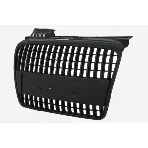 Kühlergrill Mittelgrill ohne Emblem für Audi A4 B7 2004-2008 Limousine Avant Cabrio Mattschwarz-image-6109306
