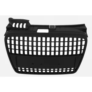 Kühlergrill Mittelgrill ohne Emblem für Audi A4 B7 2004-2008 Limousine Avant Cabrio Mattschwarz-image-6109307