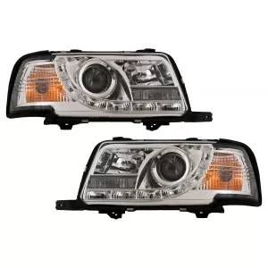 image-73-LED DRL fényszórók Audi 80 B4 (09.1991-04.1996) típushoz, króm