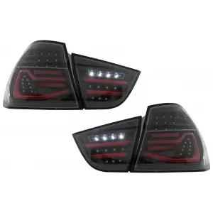 LED hátsó lámpák BMW 3-as E90 LCI (2009-2011) füstszínű dinamikus irányjelzővel-image-6110067