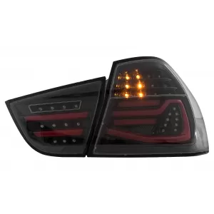 LED hátsó lámpák BMW 3-as E90 LCI (2009-2011) füstszínű dinamikus irányjelzővel-image-6110074