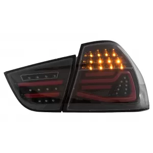 LED hátsó lámpák BMW 3-as E90 LCI (2009-2011) füstszínű dinamikus irányjelzővel-image-6110075