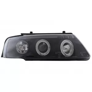 Faruri Angel Eyes compatibil cu VW Passat B5 3B (11.1996-08.2000) Negru-image-6112567