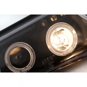 Faruri Angel Eyes compatibil cu VW Passat B5 3B (11.1996-08.2000) Negru-image-6112575