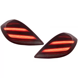 image-32-Taillights Full LED suitable for Mercedes S-Class W222 (2014-2017) Dynamic Turning Lights Facelift Design