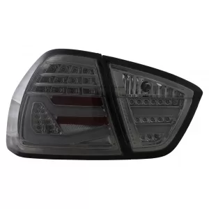 Stopuri LED compatibil cu BMW Seria 3 E90 Sedan (03.2005-08.2008) Fumuriu-image-6113215