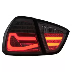 Stopuri LED compatibil cu BMW Seria 3 E90 Sedan (03.2005-08.2008) Fumuriu-image-6113219