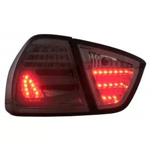 Stopuri LED compatibil cu BMW Seria 3 E90 Sedan (03.2005-08.2008) Fumuriu-image-6113222